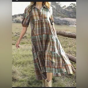 Plaid Multicolor Women's Dress | Sz S